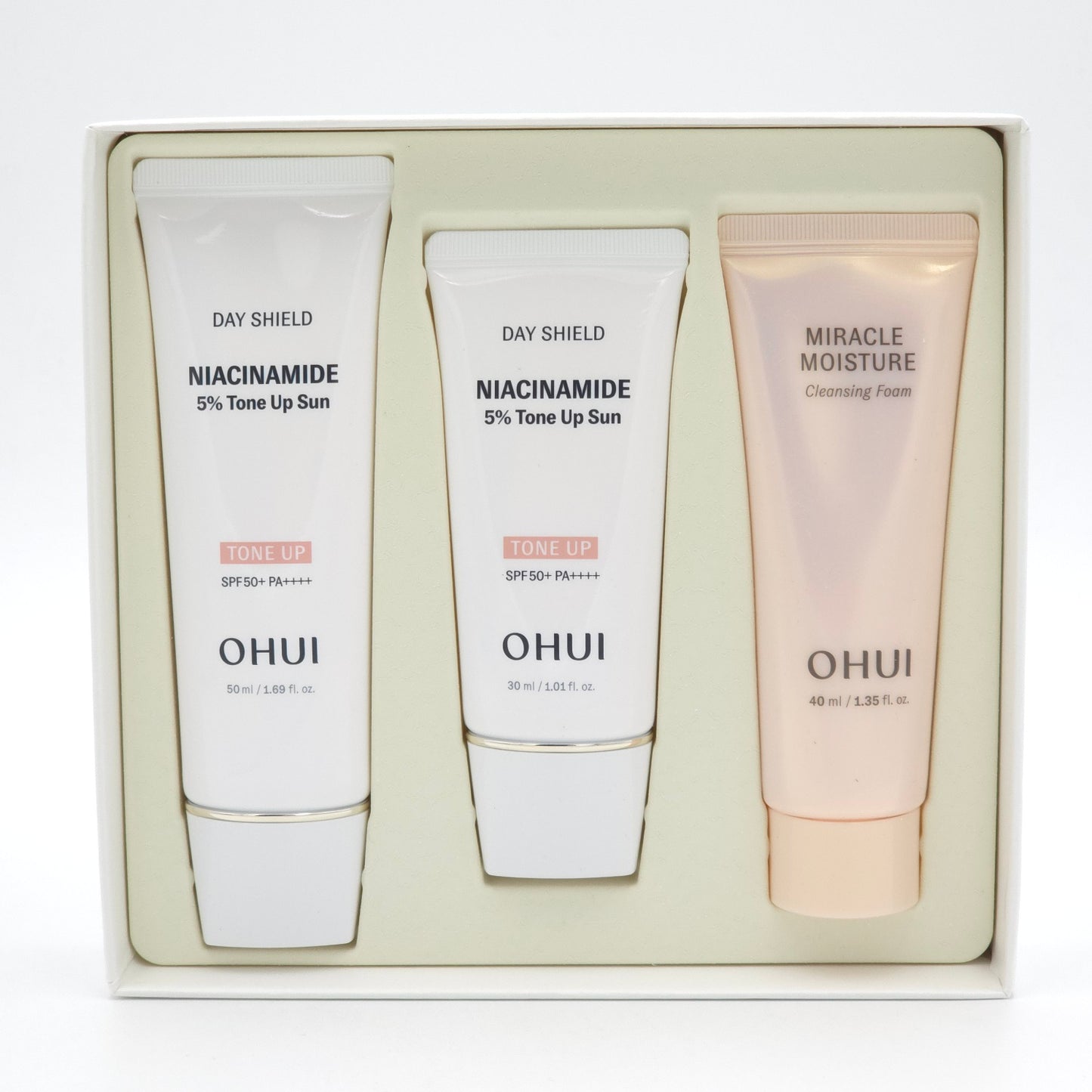 O HUI Day Shield Niacinamide 5% Tone Up Sun Special Set SPF50+ PA++++