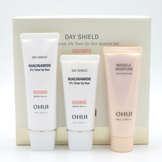O HUI Day Shield Niacinamide 5% Tone Up Sun Special Set SPF50+ PA++++