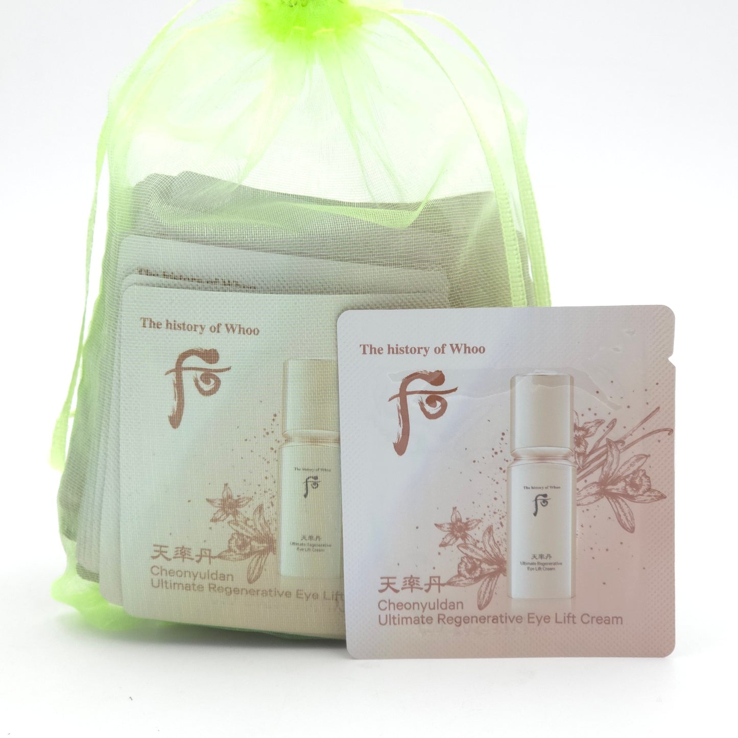 The history of Whoo Cheonyuldan Ultimate Regenerative Eye Lift Cream 1ml x 60pcs
