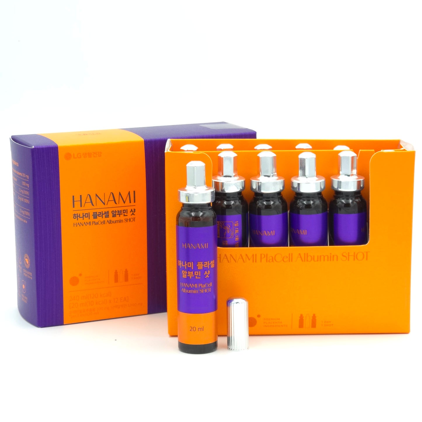 LG Vital Garden Hanami PlaCell Albumin Shot 20ml x 12 Bottles Energy Balance Drink