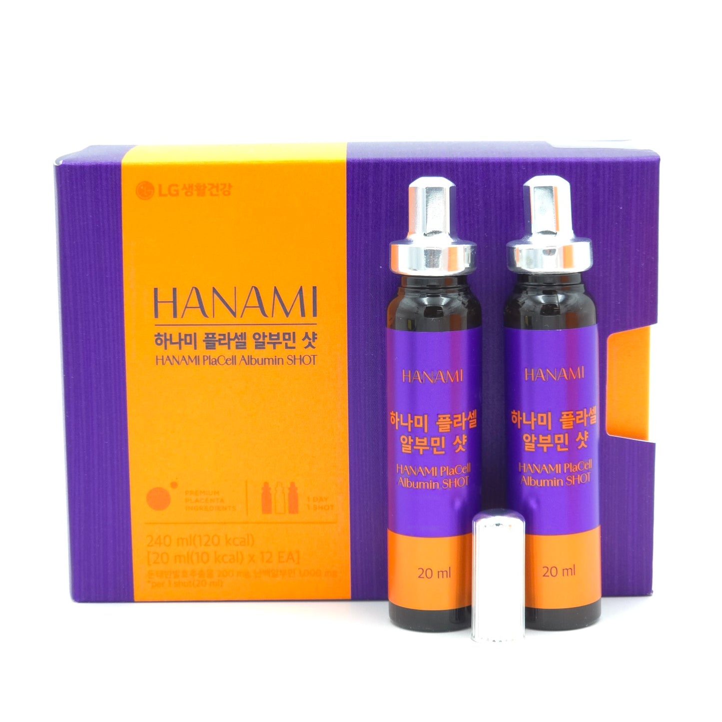 LG Vital Garden Hanami PlaCell Albumin Shot 20ml x 12 Bottles Energy Balance Drink