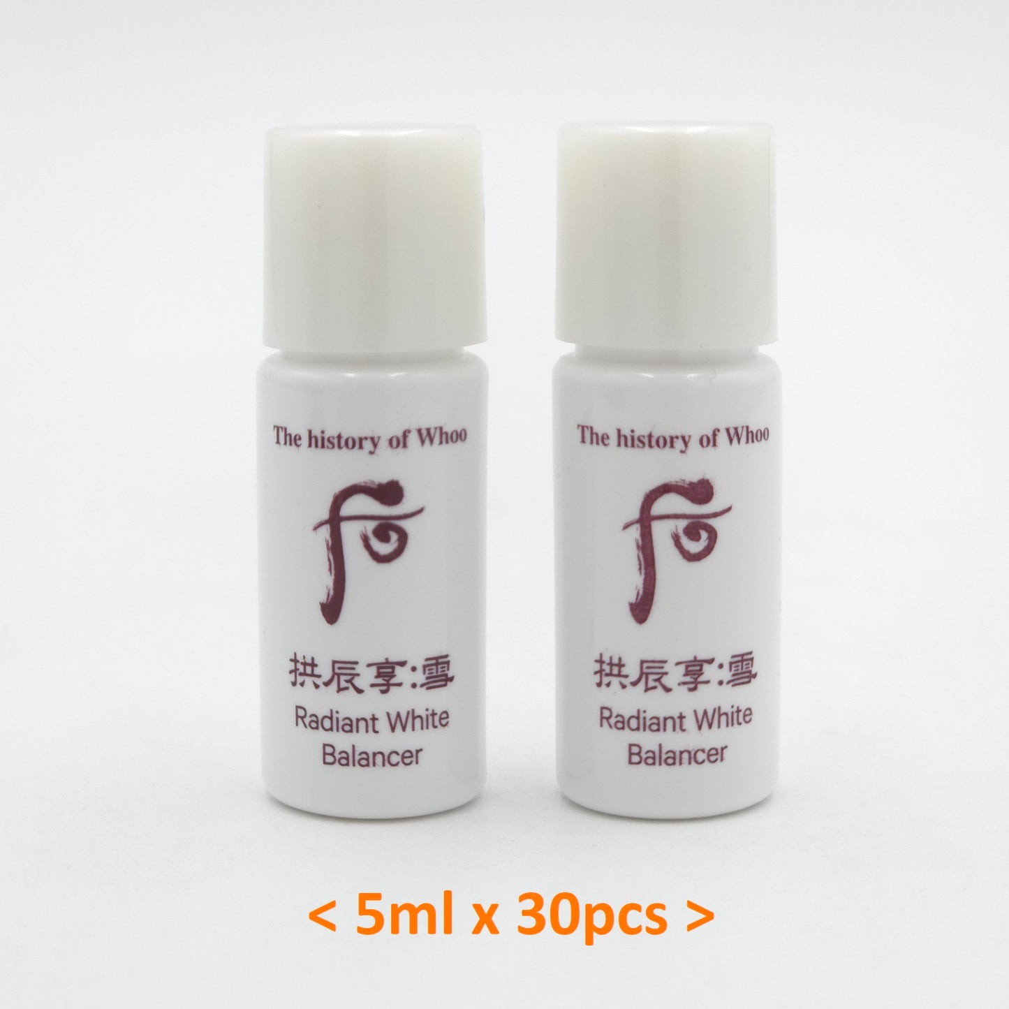 The history of Whoo Gongjinhyang Seol Radiant White Balancer 5ml x 30pcs
