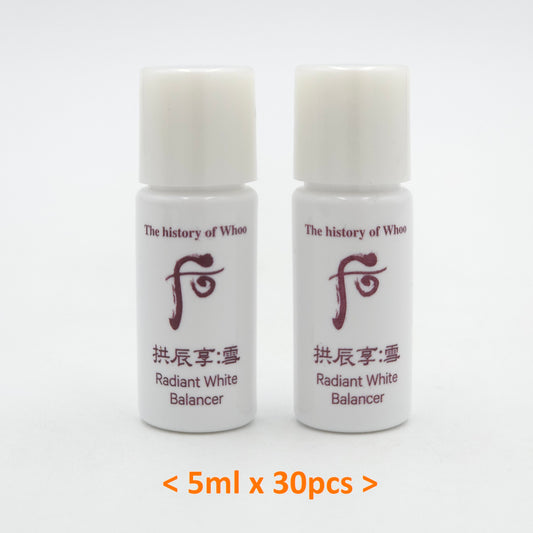 The history of Whoo Gongjinhyang Seol Radiant White Balancer 5ml x 30pcs