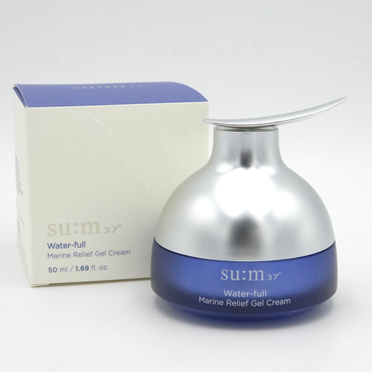 Su:m37 Water-full Marine Relief Gel Cream 50ml Hydrating Soothing Moisture