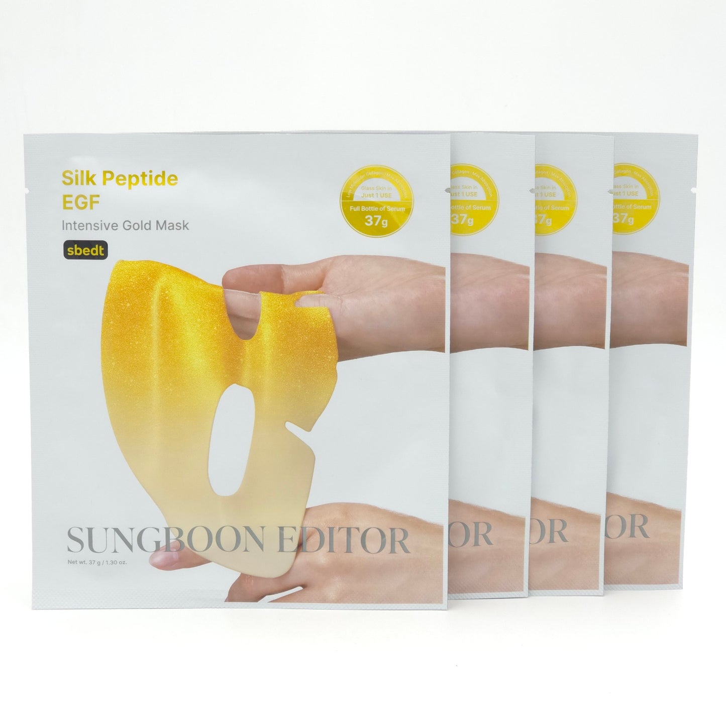 SUNGBOON EDITOR Silk Peptide EGF Intensive Gold Mask 37g x 4 Sheets