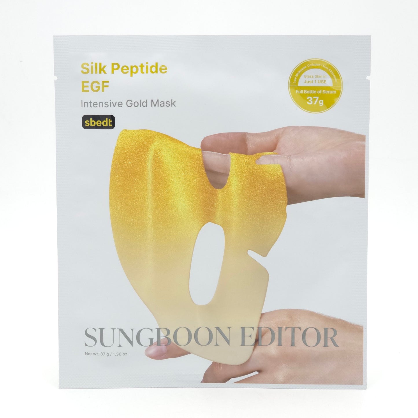 SUNGBOON EDITOR Silk Peptide EGF Intensive Gold Mask 37g x 4 Sheets