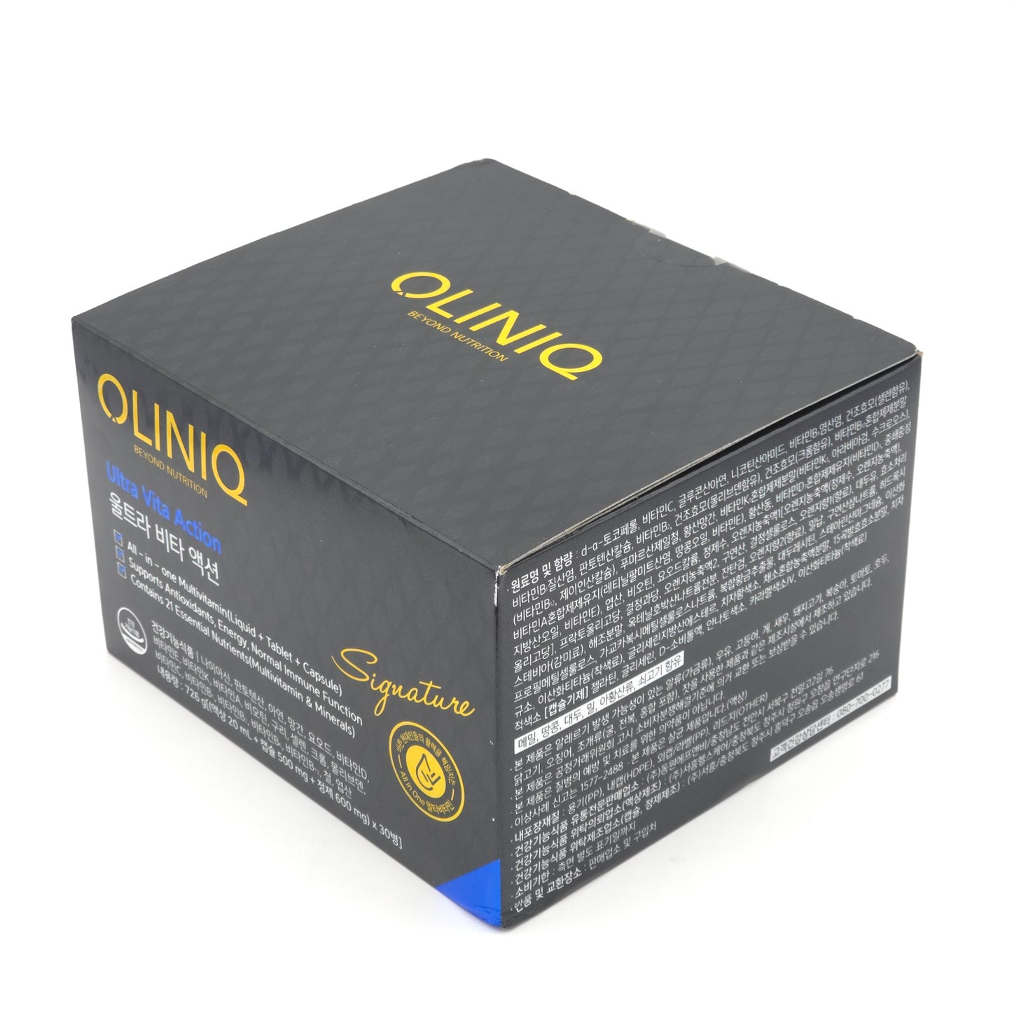 OLINIQ Ultra Vita Action Signature 30 Bottles All-in-One Multivitamin Liquid Tablet Capsule