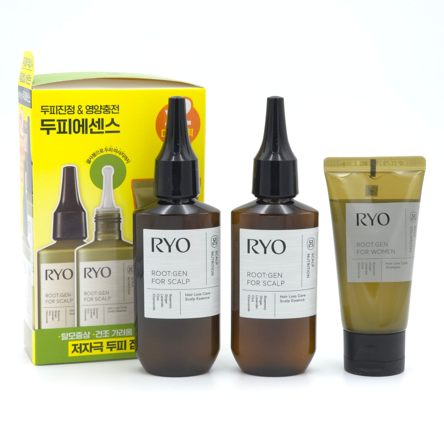 RYO Root:Gen Hair Loss Care Scalp Essence Duo Special Set (80ml x 2 + Shampoo 50ml)