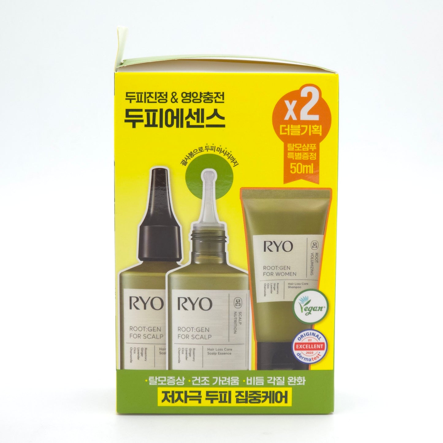 RYO Root:Gen Hair Loss Care Scalp Essence Duo Special Set (80ml x 2 + Shampoo 50ml)