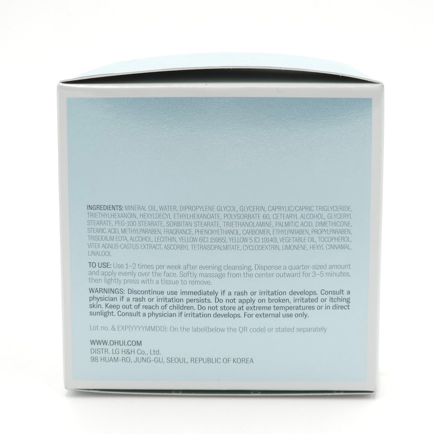 O HUI Clear Science Tender Massage Cream 230ml Nourishing Moisturizing