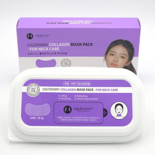 LOLOSKINNY Collagen Mask Pack For Neck Care 30 Sheets