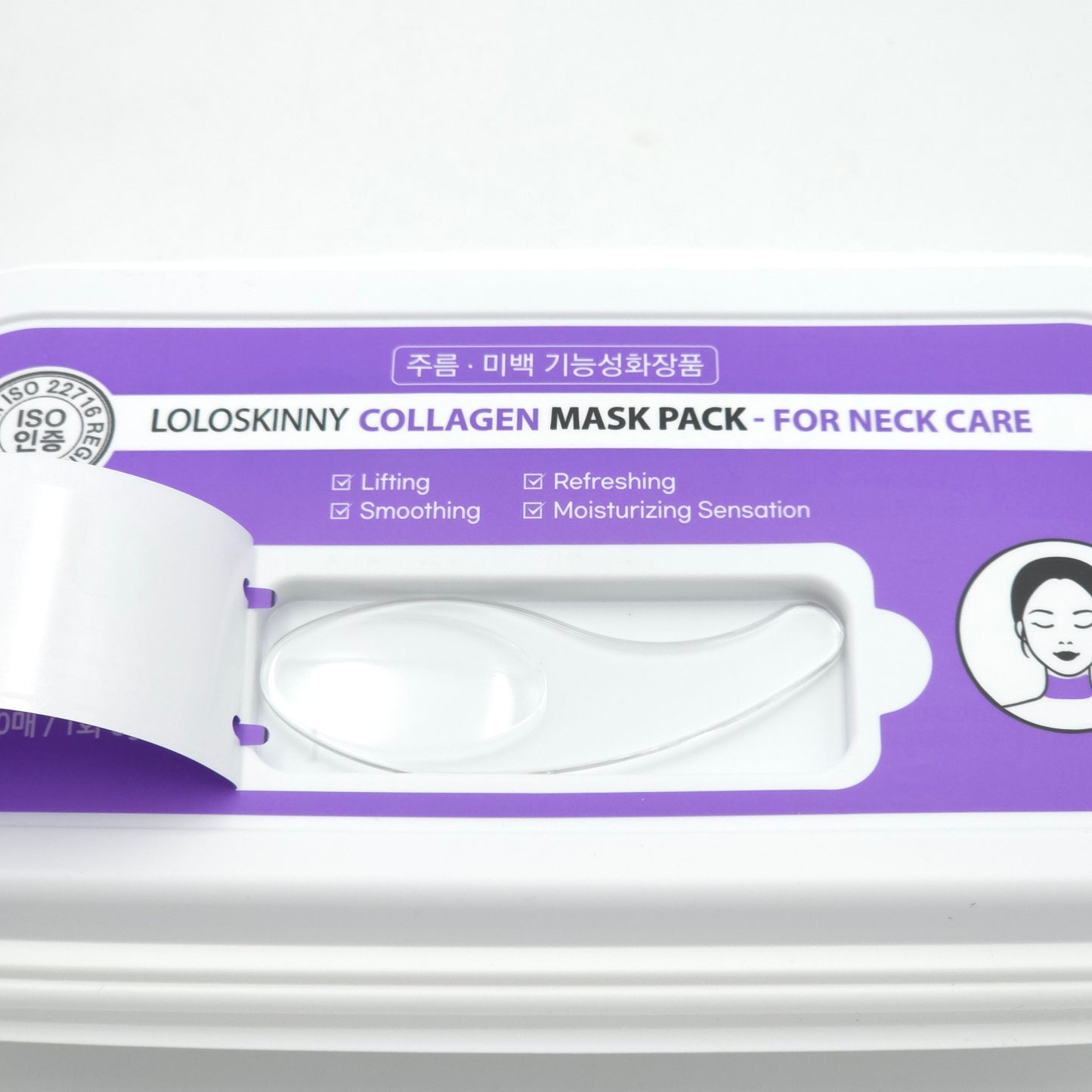 LOLOSKINNY Collagen Mask Pack For Neck Care 30 Sheets