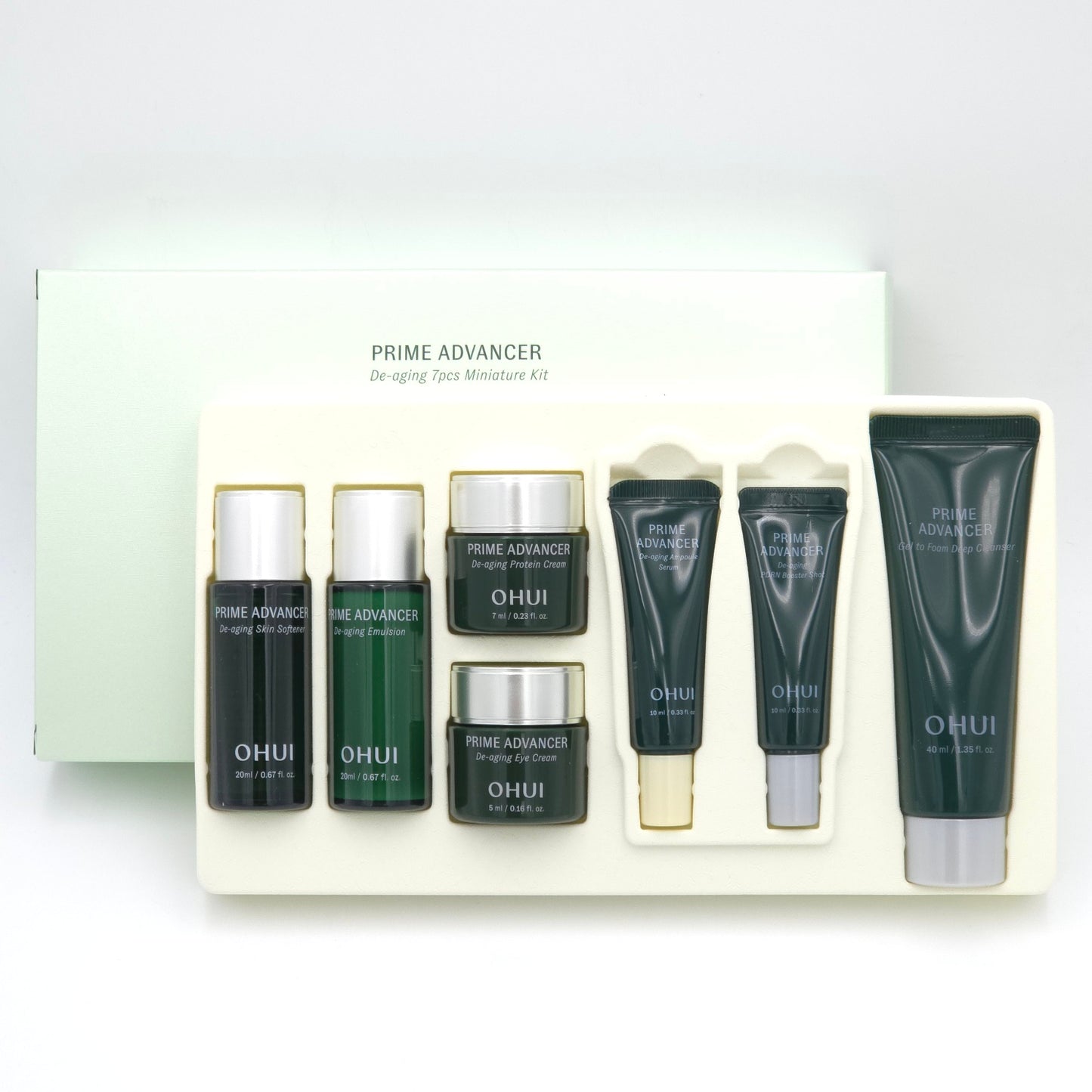 O HUI Prime Advancer De-aging 7pcs Miniature Kit Skincare Set