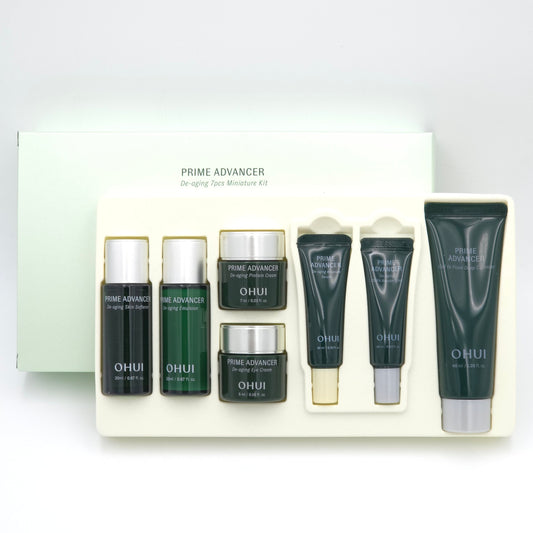 O HUI Prime Advancer De-aging 7pcs Miniature Kit Skincare Set