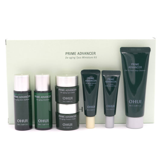 O HUI Prime Advancer De-aging 7pcs Miniature Kit Skincare Set