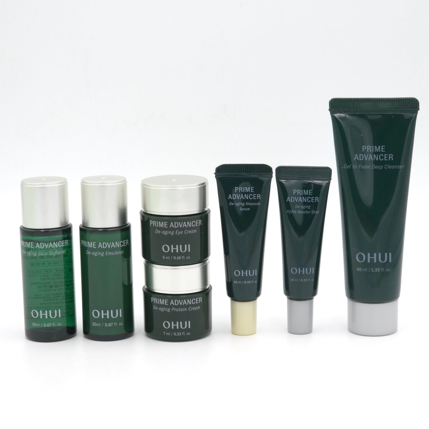 O HUI Prime Advancer De-aging 7pcs Miniature Kit Skincare Set
