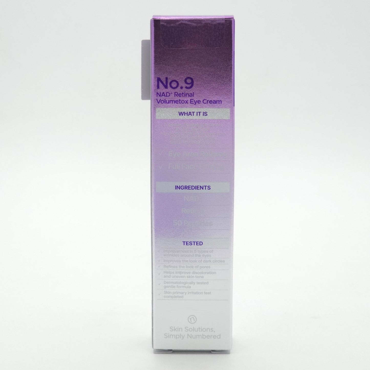numbuzin No.9 NAD+ Retinal Volumetox Eye Cream 20ml
