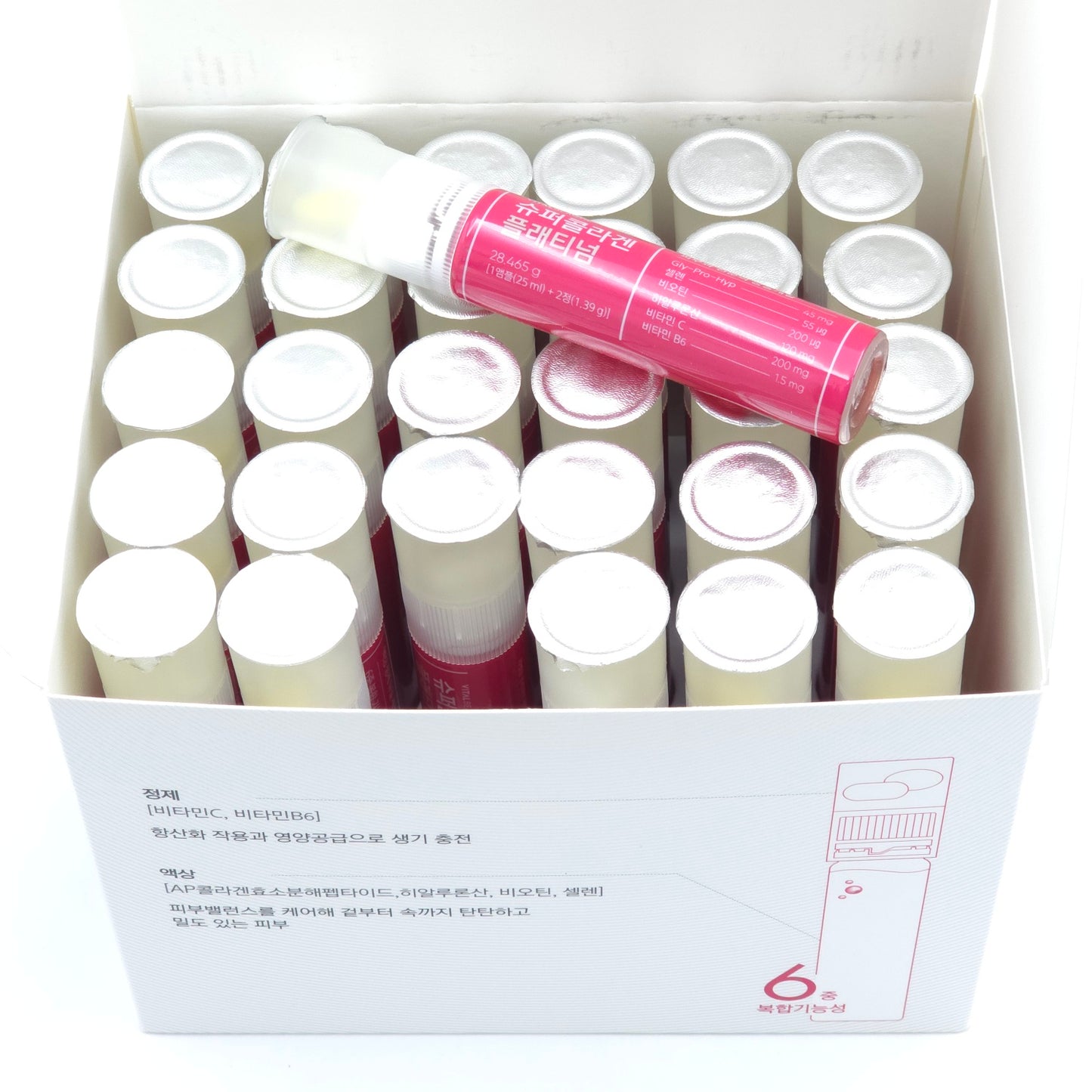 VITALBEAUTIE Super Collagen Platinum 25ml x 30 Ampoules + 2 Tablets