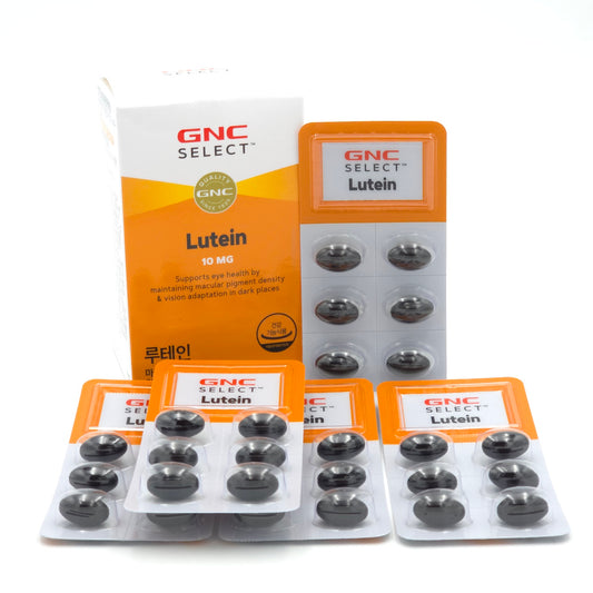 GNC SELECT Lutein 10mg x 30 Capsules Vitamin A Eye Health Supplement