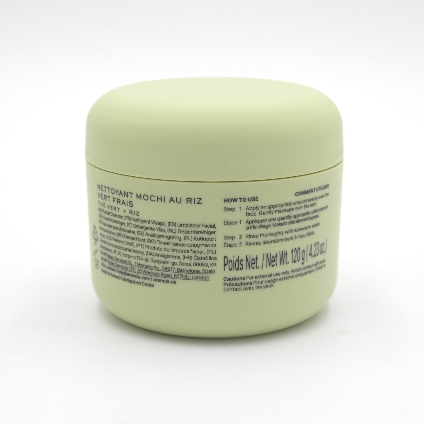 Arencia Fresh Green Rice Mochi Cleanser 120g