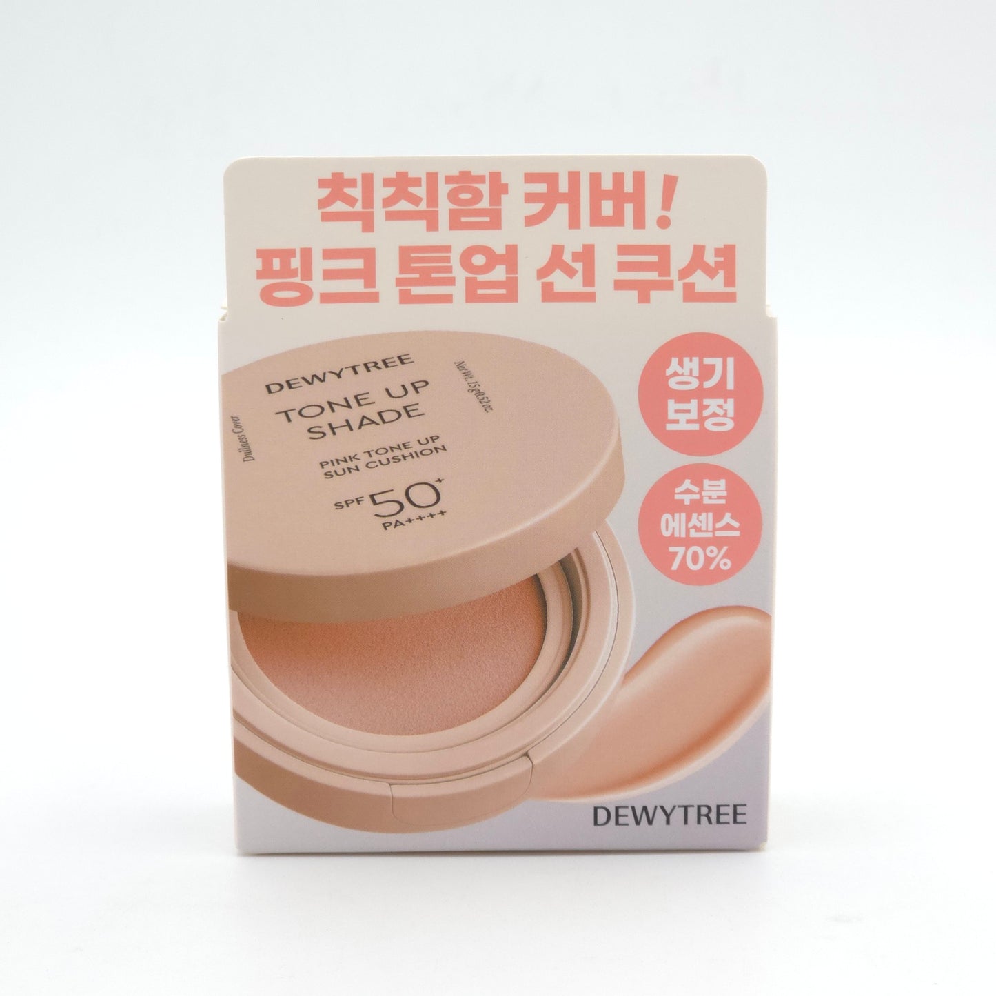 DEWYTREE Tone Up Shade Pink Tone Up Sun Cushion 15g SPF50+ PA++++