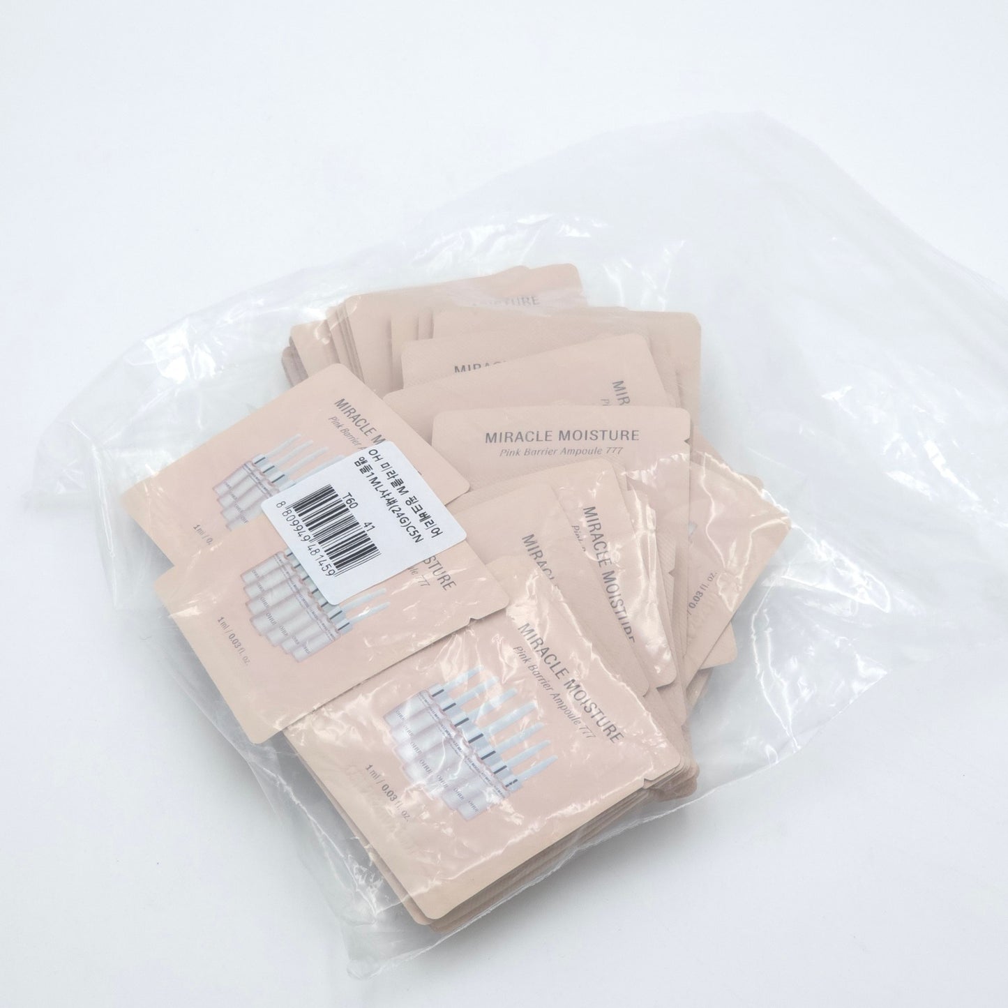 O HUI Miracle Moisture Pink Barrier Ampoule 777 1ml x 60pcs