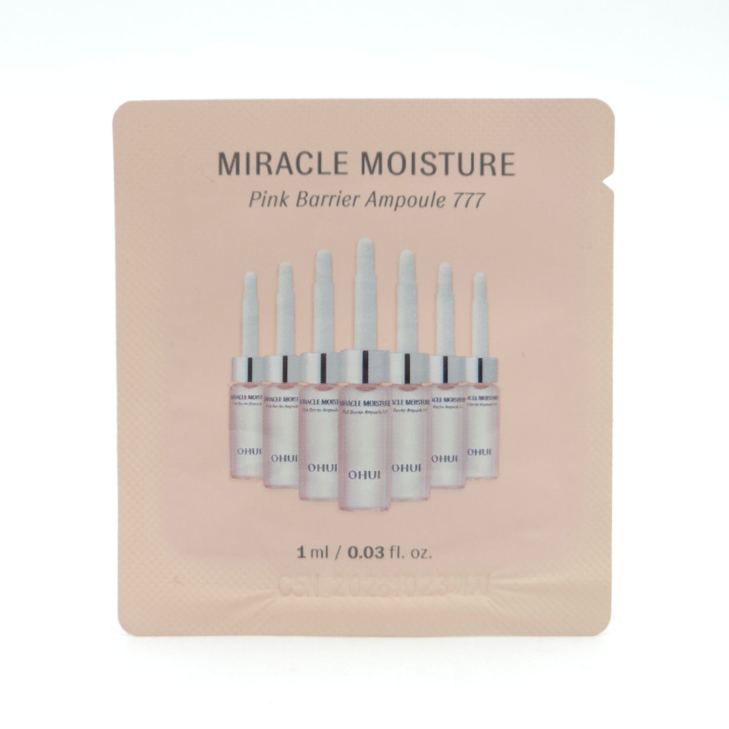 O HUI Miracle Moisture Pink Barrier Ampoule 777 1ml x 60pcs