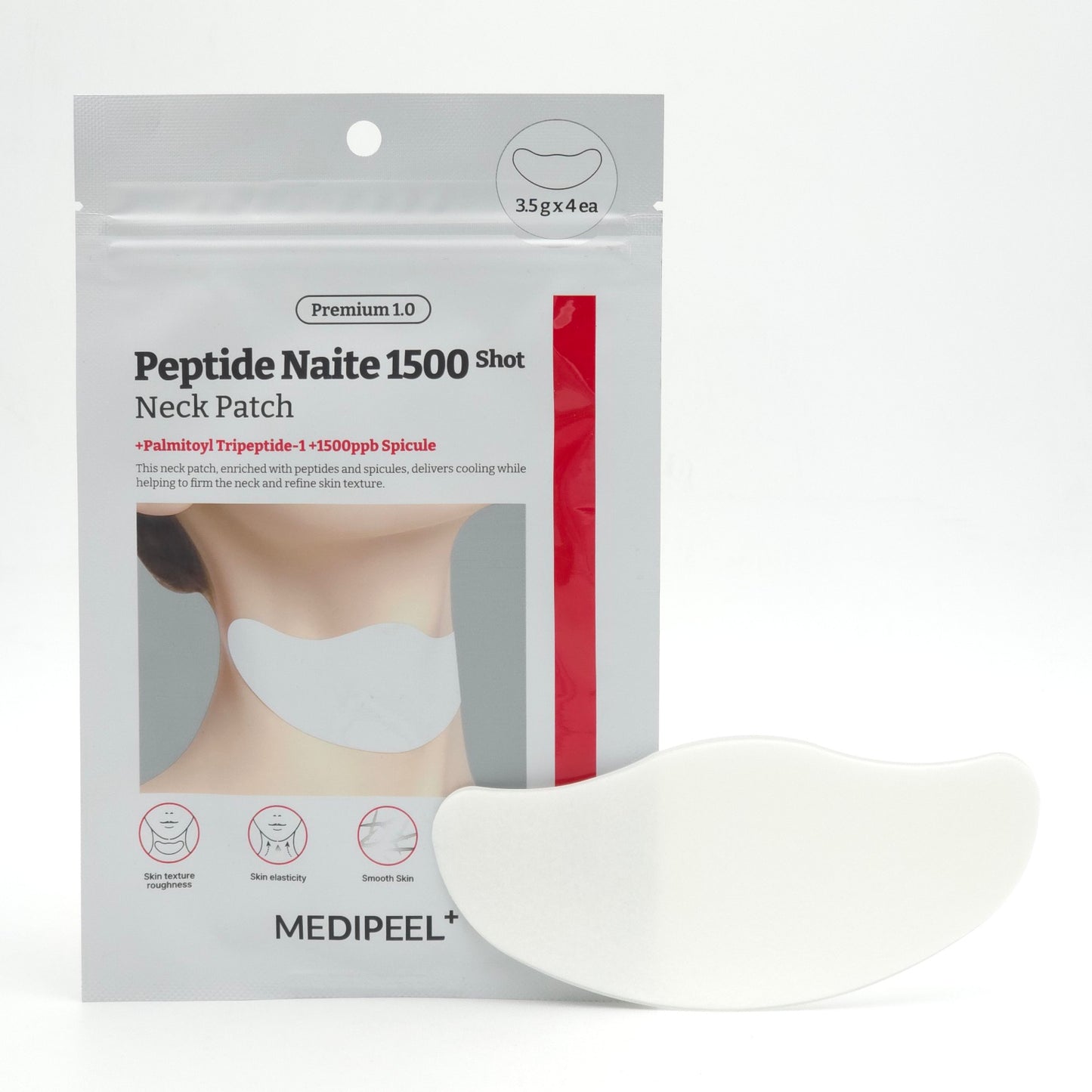 MEDI PEEL Premium Peptide Naite 1500 Shot Neck Patch 1.0 3.5g x 4ea