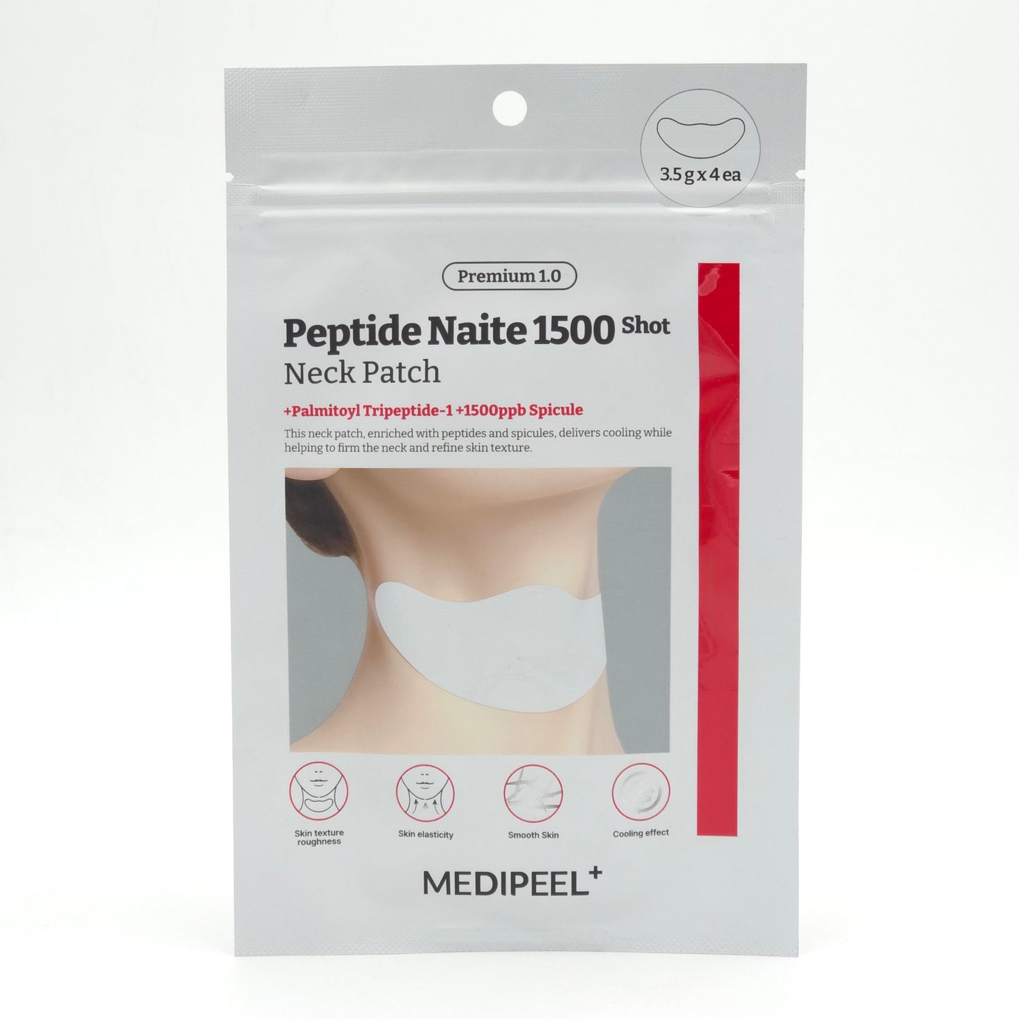 MEDI PEEL Premium Peptide Naite 1500 Shot Neck Patch 1.0 3.5g x 4ea