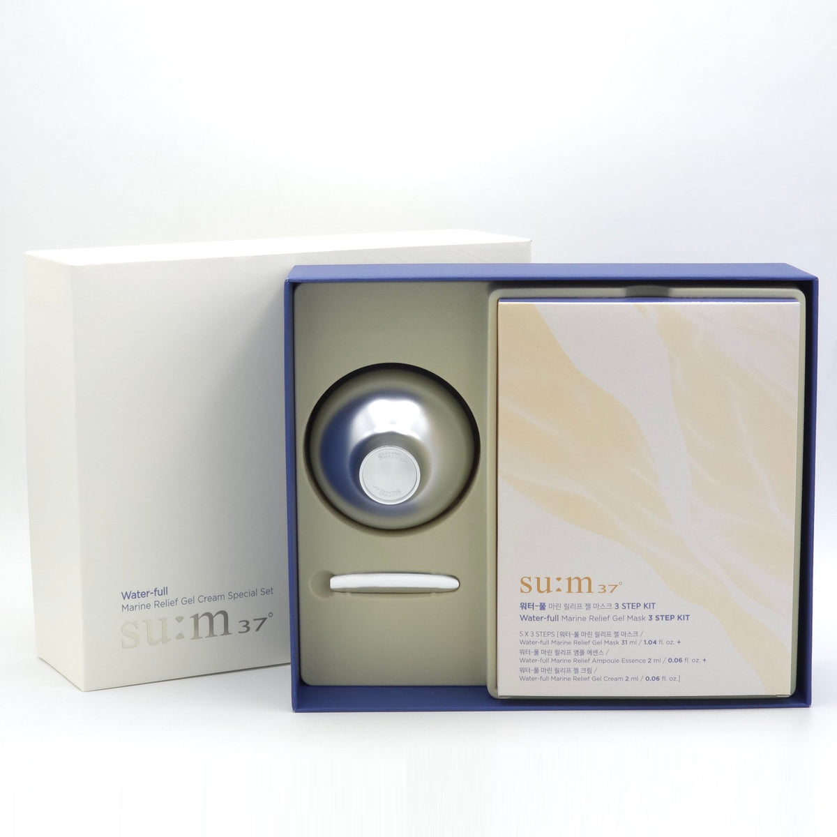 su:m37° Water-full Marine Relief Gel Cream 120ml Special Set