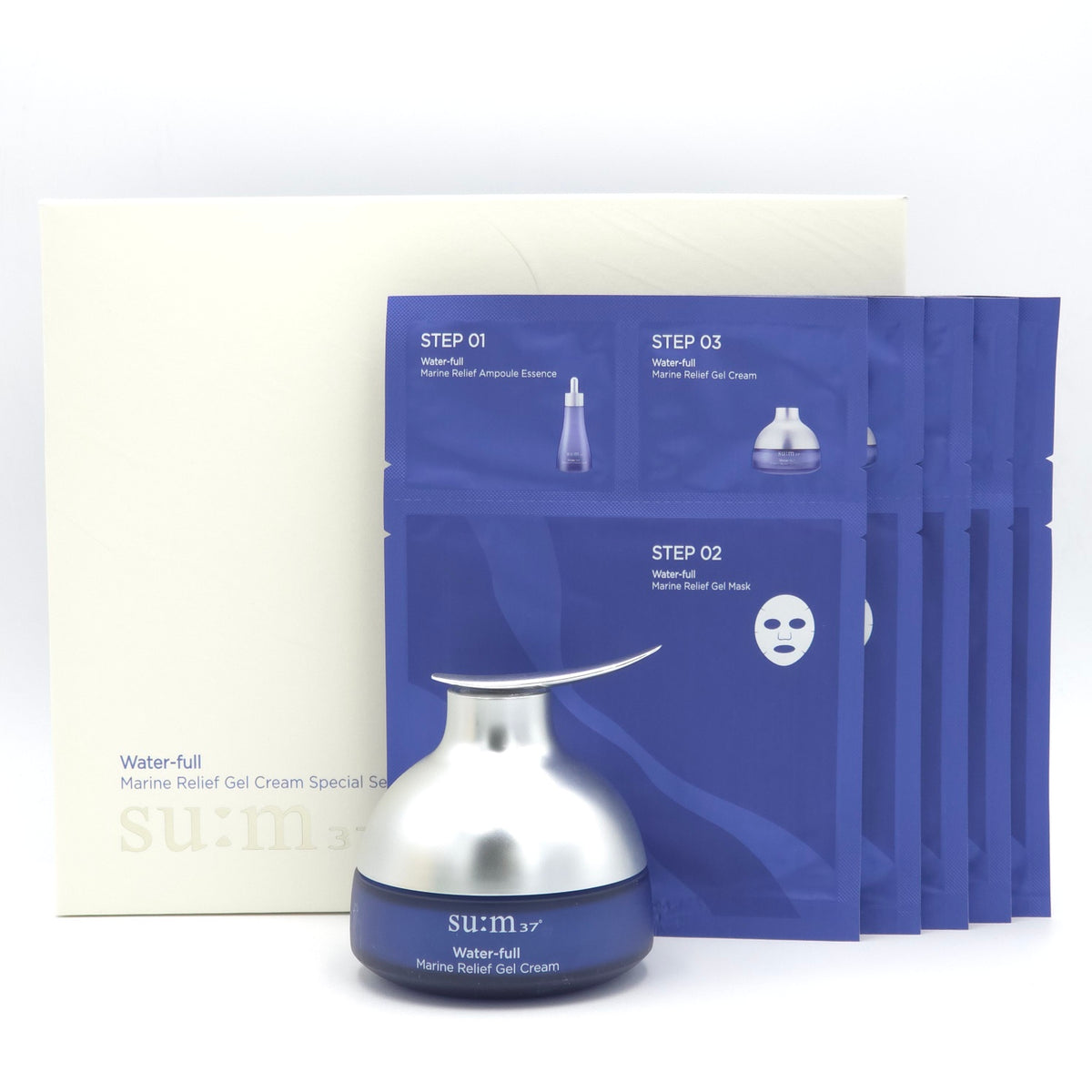 su:m37° Water-full Marine Relief Gel Cream 120ml Special Set