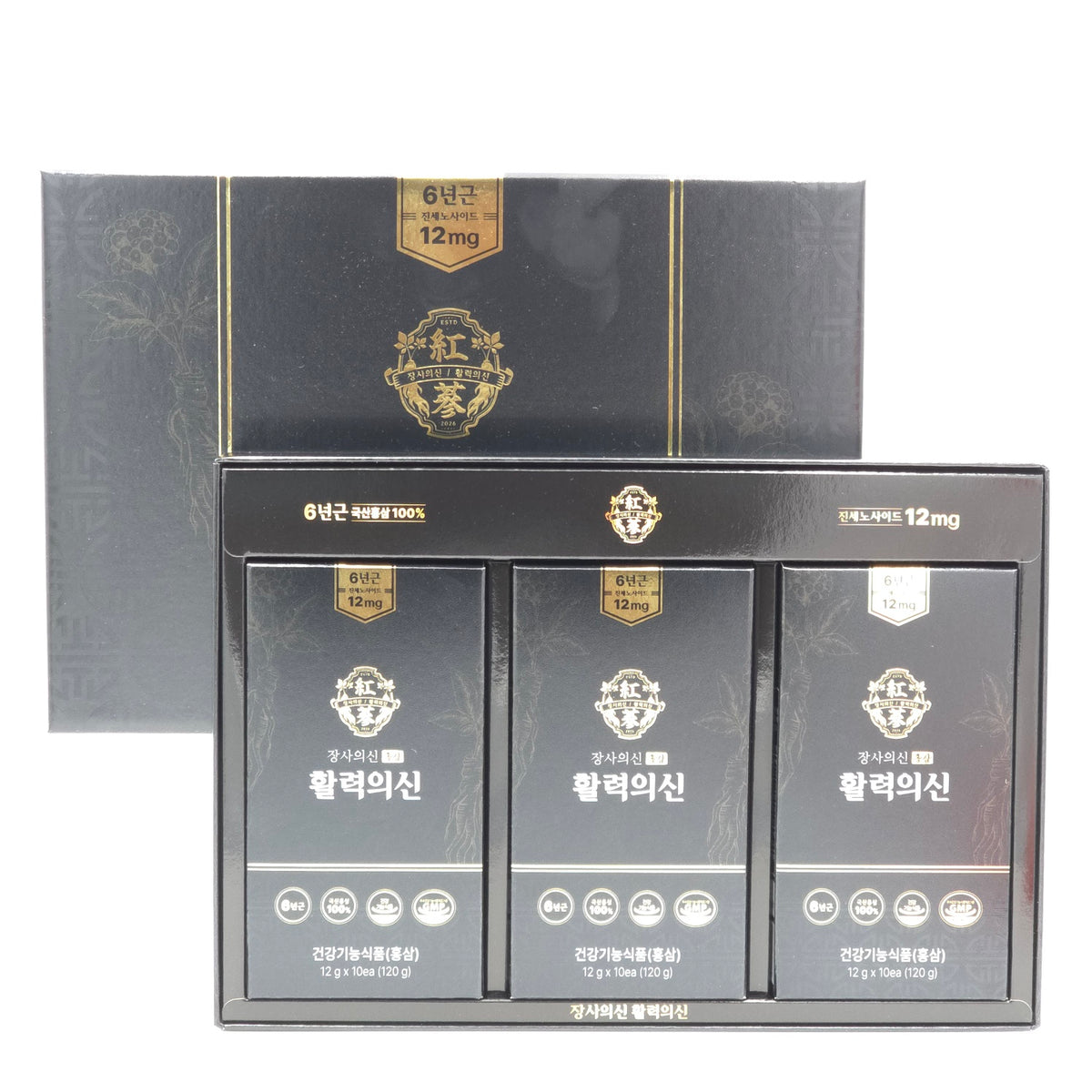 Jangsa-ui-Sin Hwalryeok-ui-Sin Korean Red Ginseng Extract 12g x 30 Sticks