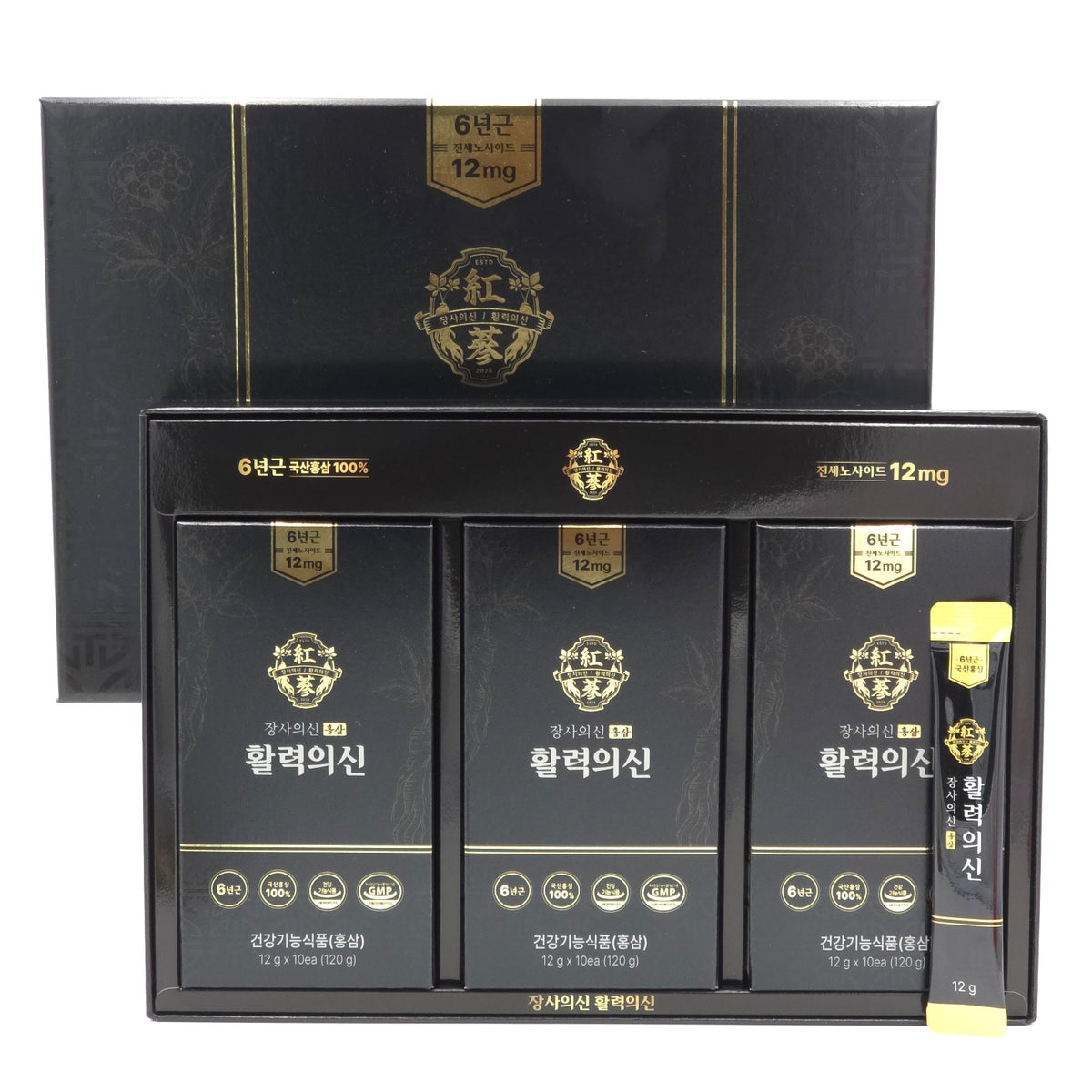 Jangsa-ui-Sin Hwalryeok-ui-Sin Korean Red Ginseng Extract 12g x 30 Sticks