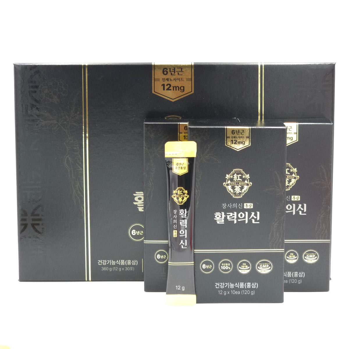 Jangsa-ui-Sin Hwalryeok-ui-Sin Korean Red Ginseng Extract 12g x 30 Sticks