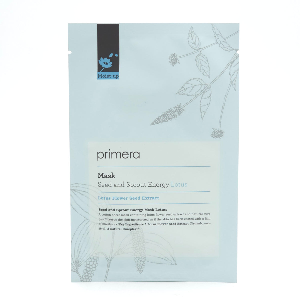 primera Seed and Sprout Energy Mask Lotus - 20ml x 5 Sheets