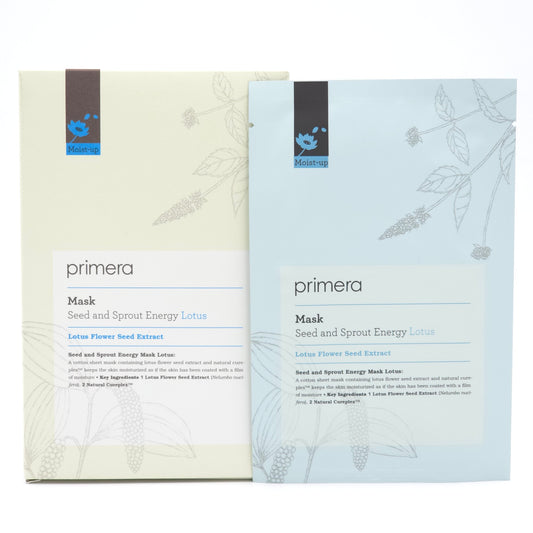 primera Seed and Sprout Energy Mask Lotus - 20ml x 5 Sheets