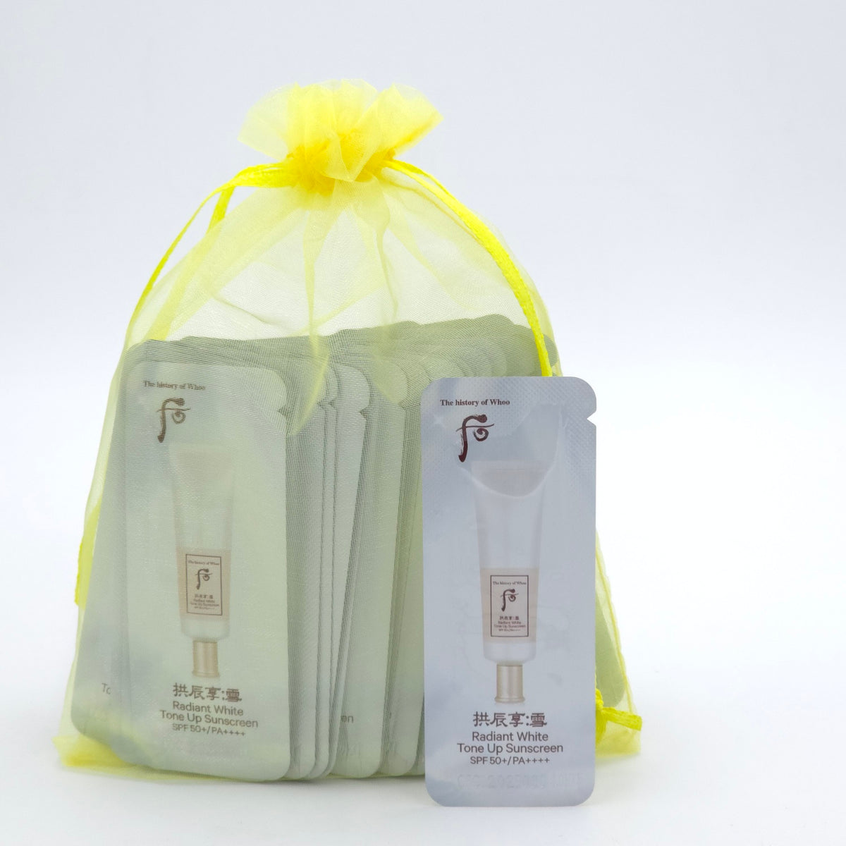 The History of Whoo Gongjinhyang Seol Radiant White Tone Up Sunscreen SPF50+ PA++++ - 1ml x 60pcs