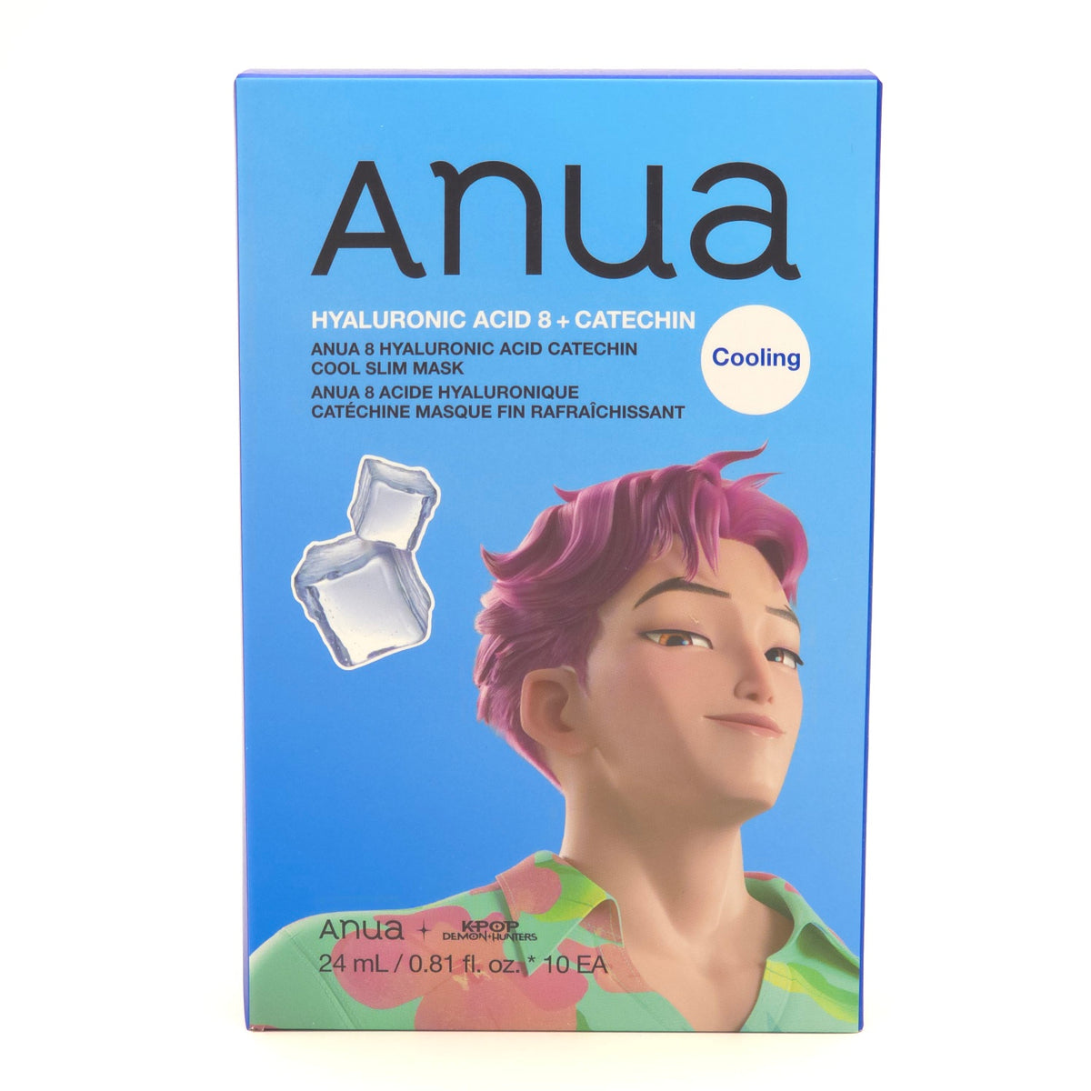 ANUA 8 Hyaluronic Acid Catechin Cool Slim Mask - 24ml x 10 Sheets