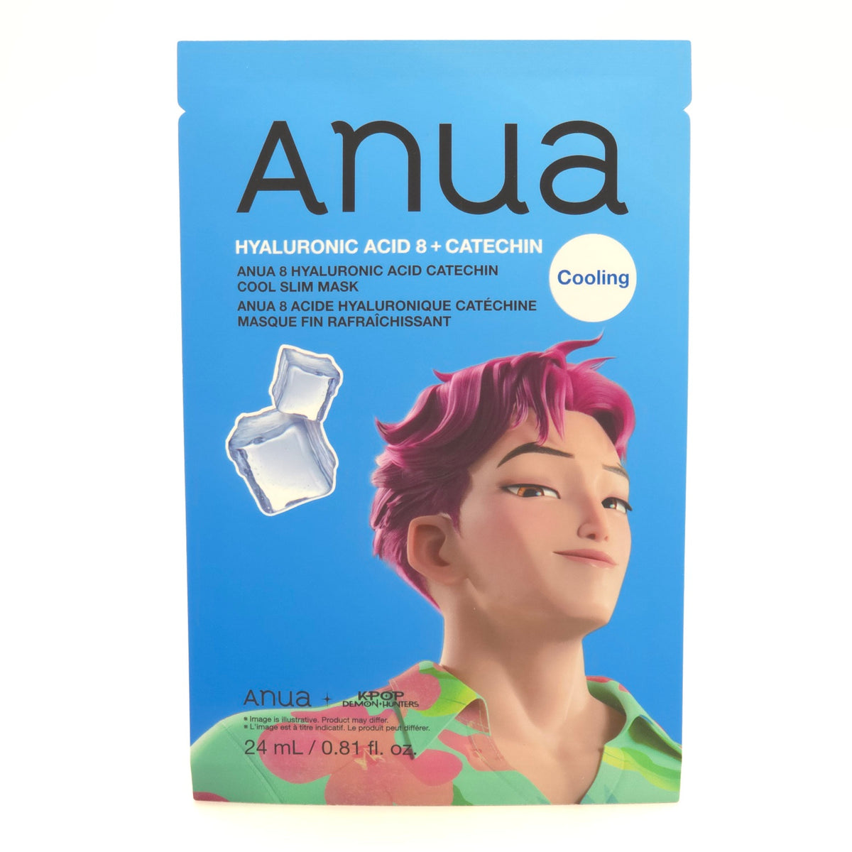 ANUA 8 Hyaluronic Acid Catechin Cool Slim Mask - 24ml x 10 Sheets