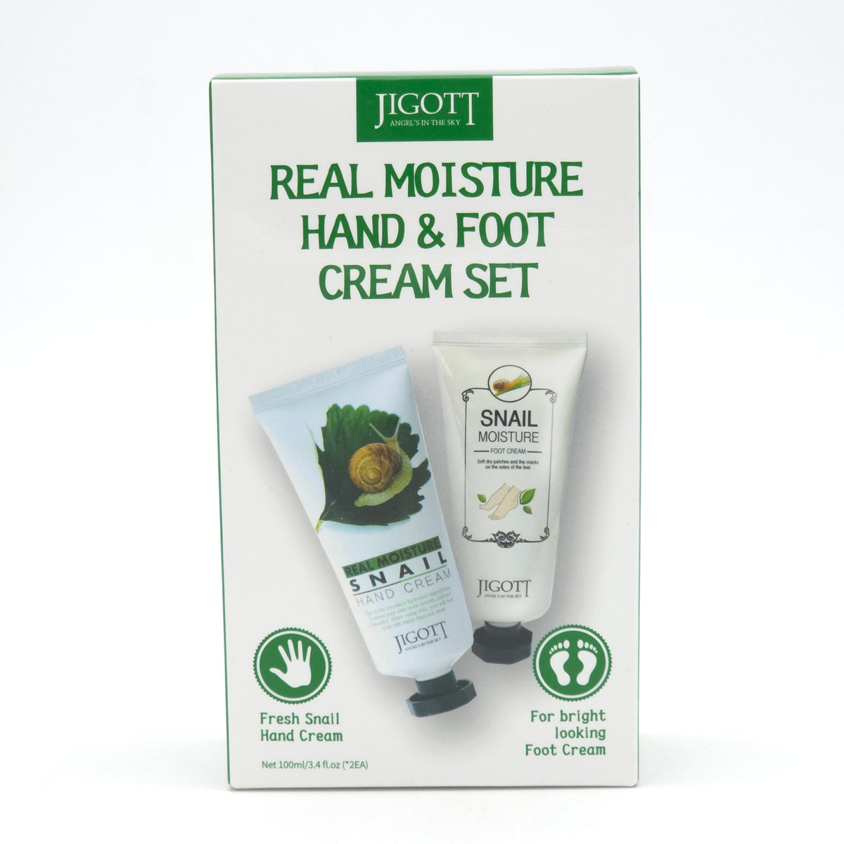 JIGOTT Real Moisture Hand & Foot Cream Set 2 Items