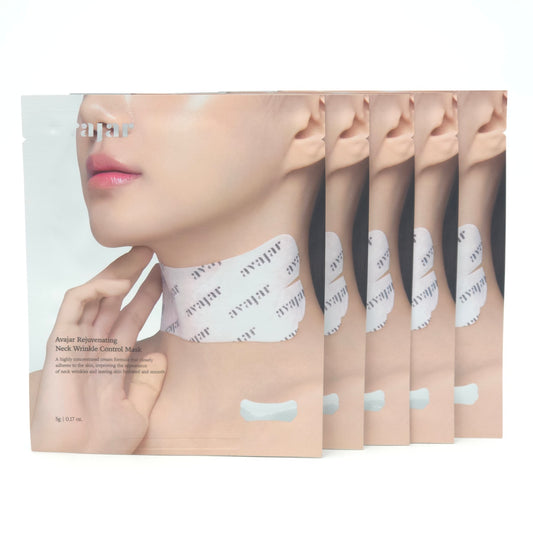 Avajar Rejuvenating Neck Wrinkle Control Mask 5g x 5 Sheets