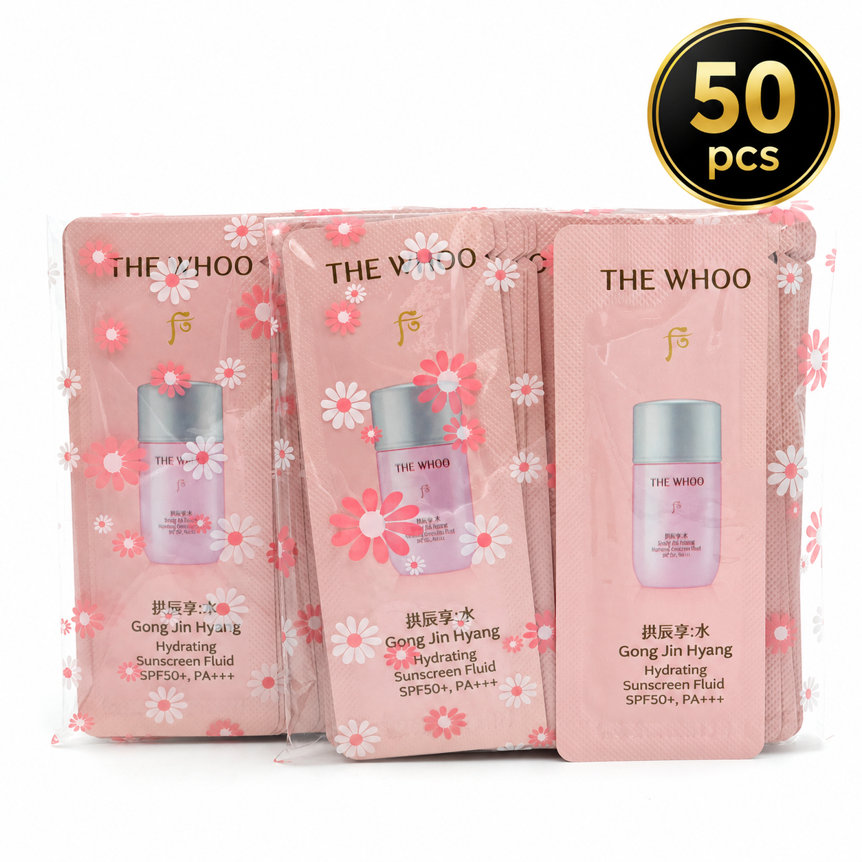 The history of Whoo Gongjinhyang Hydrating Sunscreen Fluid 1ml x 50pcs