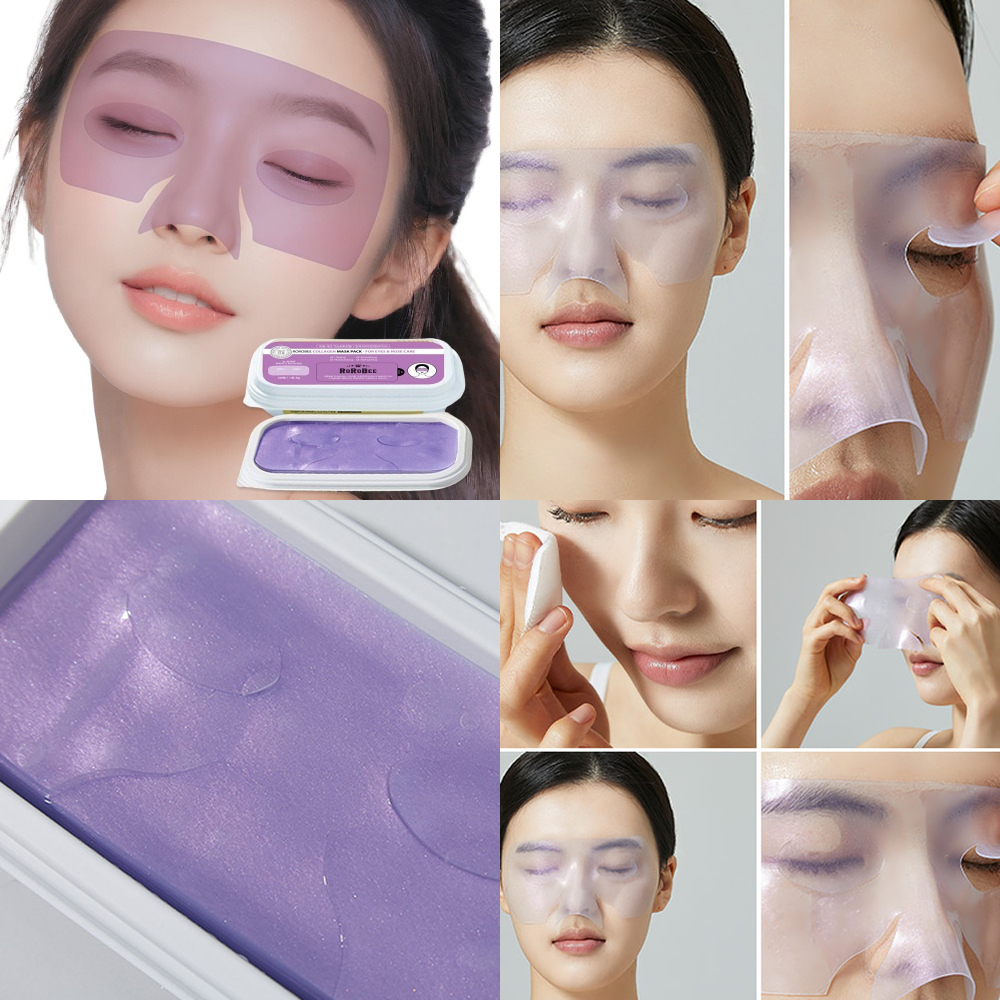 ROROBEE Collagen Mask Pack Eye & Nose Care 30 Sheets Hydrating Patch