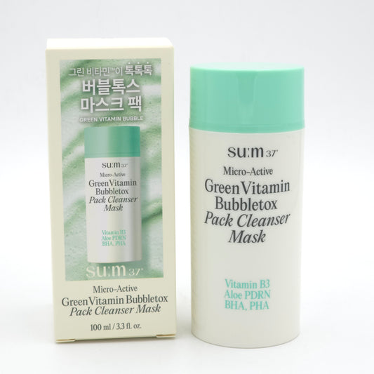 SU:M37 Micro Active Green Vitamin Bubbletox Pack Cleanser Mask 100ml K-Beauty