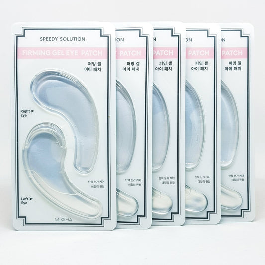 MISSHA Speedy Solution Firming Gel Eye Patch Hydrogel Eye Mask 5 Pairs