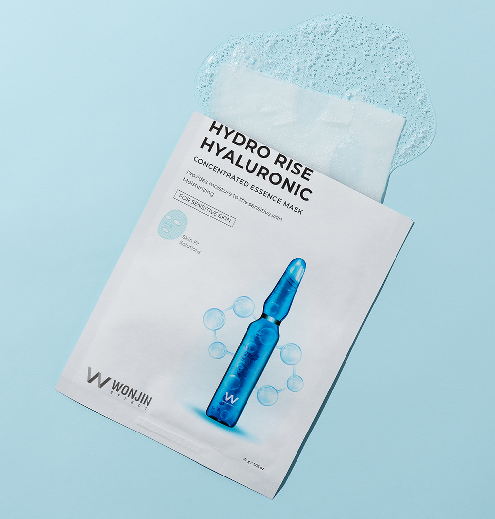 Wonjin Effect Hydro Rise Hyaluronic Concentrated Essence Mask 30g x10ea K-Beauty