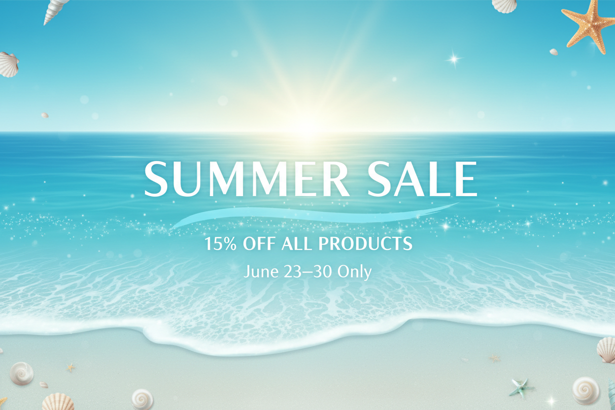 Summer Beach Sale Banner