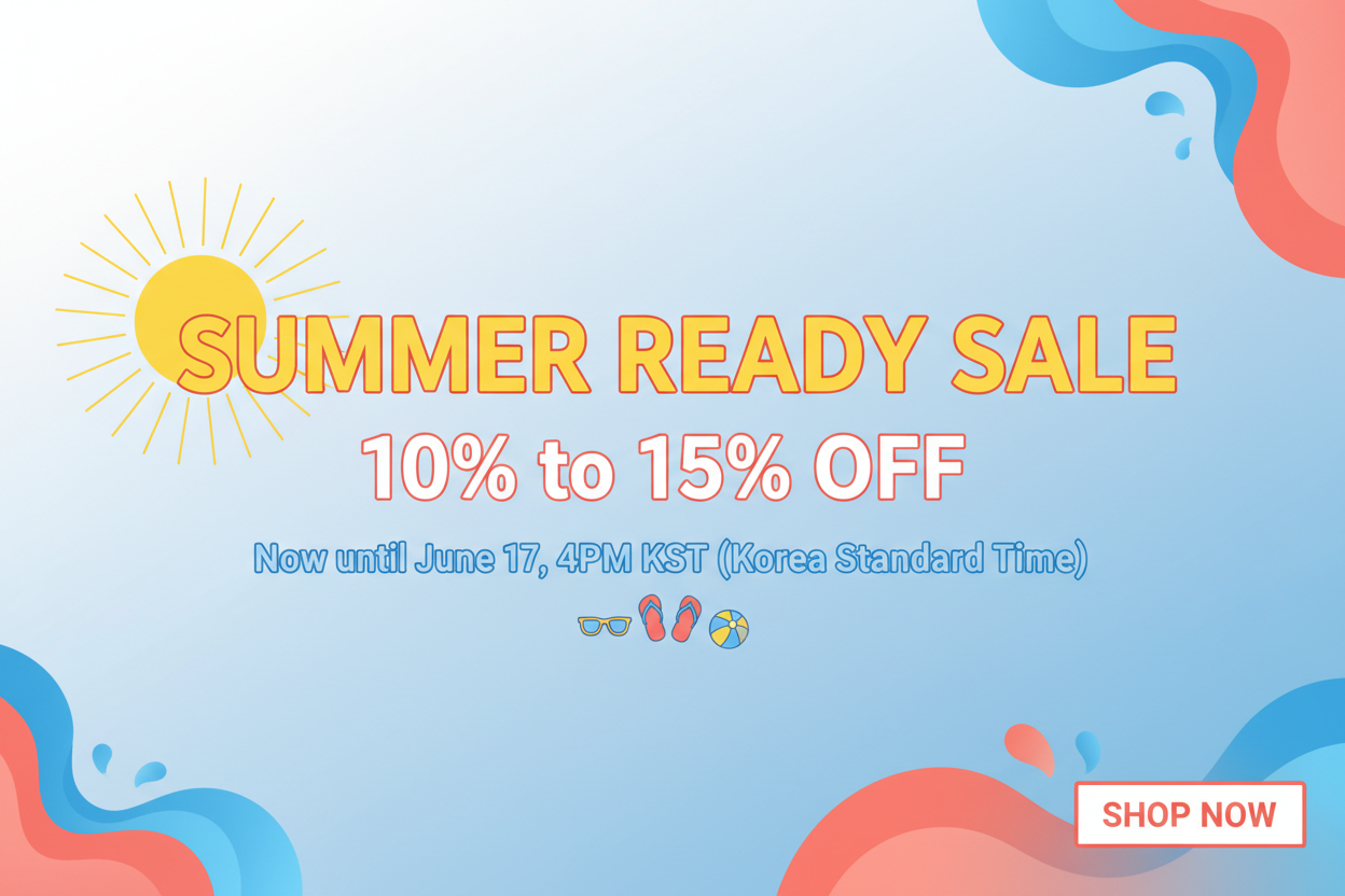 Summer Ready Sale Banner 10-15% OFF